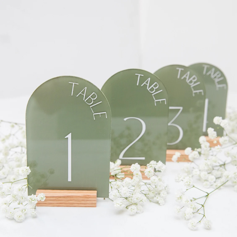 Table Number Gold - Numéros de Table de Mariage en