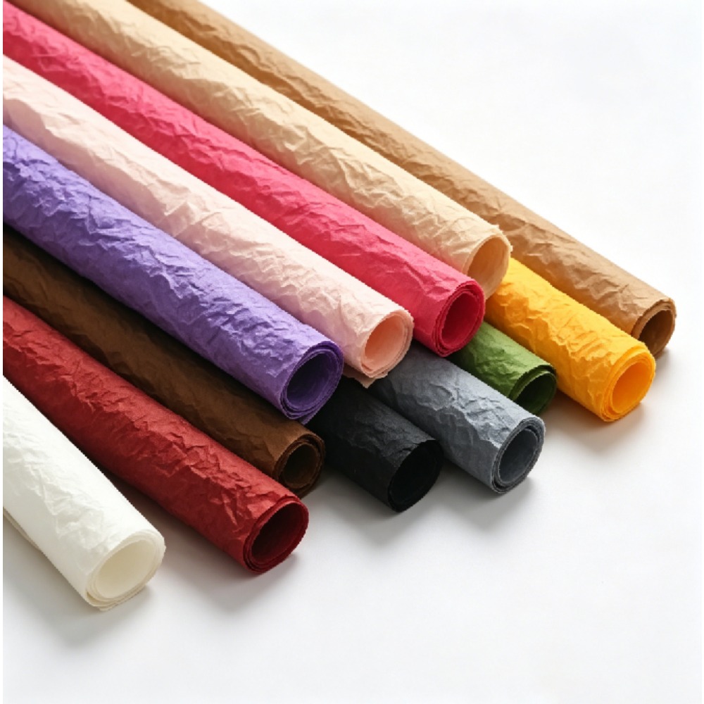 Good Floral & Wedding Decor Supply - Papier d'emballage floral froissé épais Xuenai