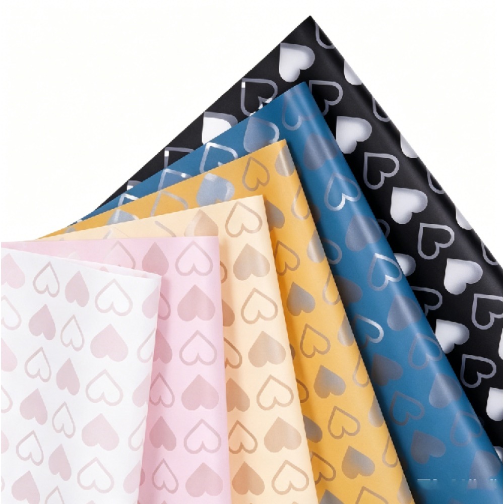 Good Floral & Wedding Decor Supply - Papier d'emballage floral Hansu Cœur Argenté