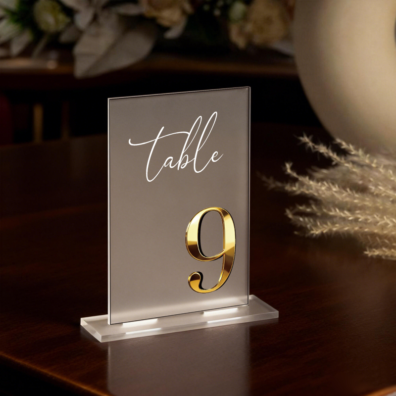 Numéros de table en acrylique  - Table Number Gold avis et prix