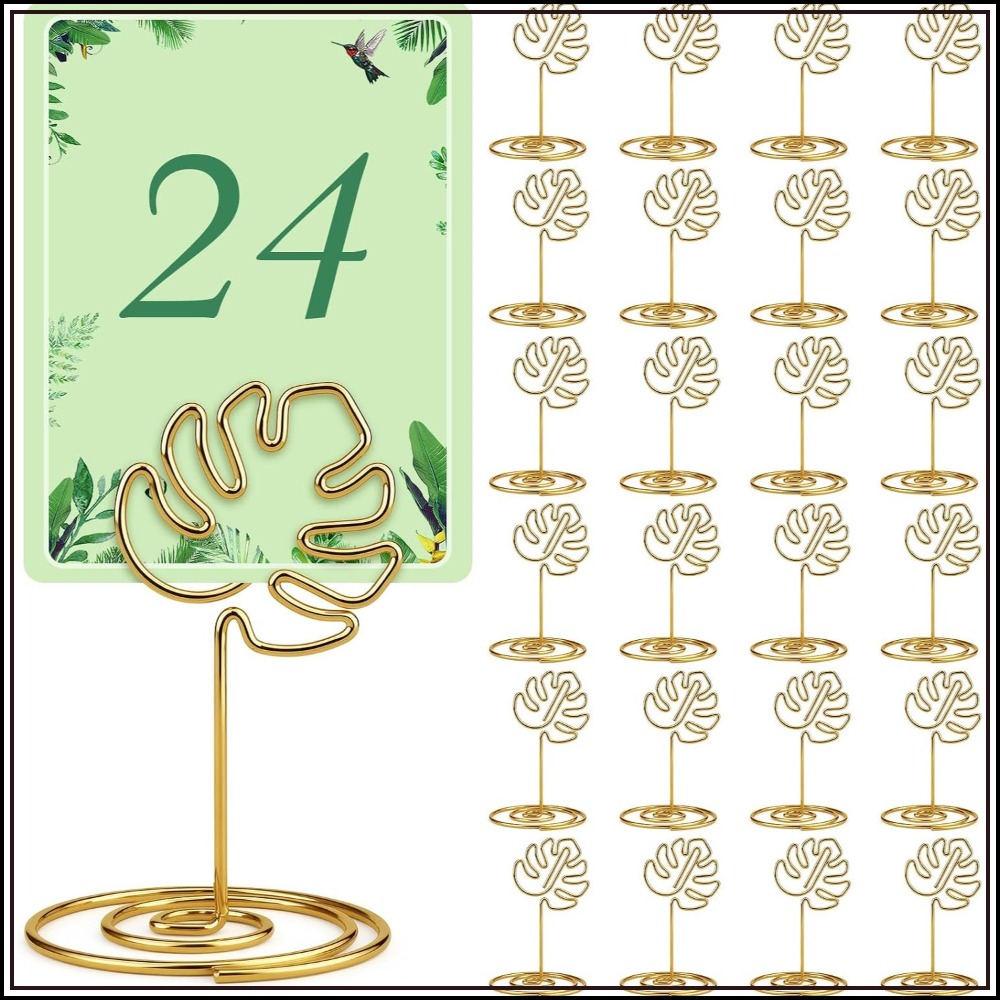24 Pièces Supports de Cartes d - Table Number Gold avis et prix