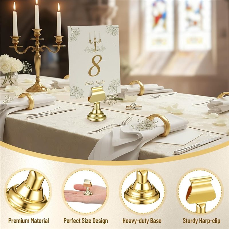 Dernier modèle – Lot de 12 min - Table Number Gold avis et prix