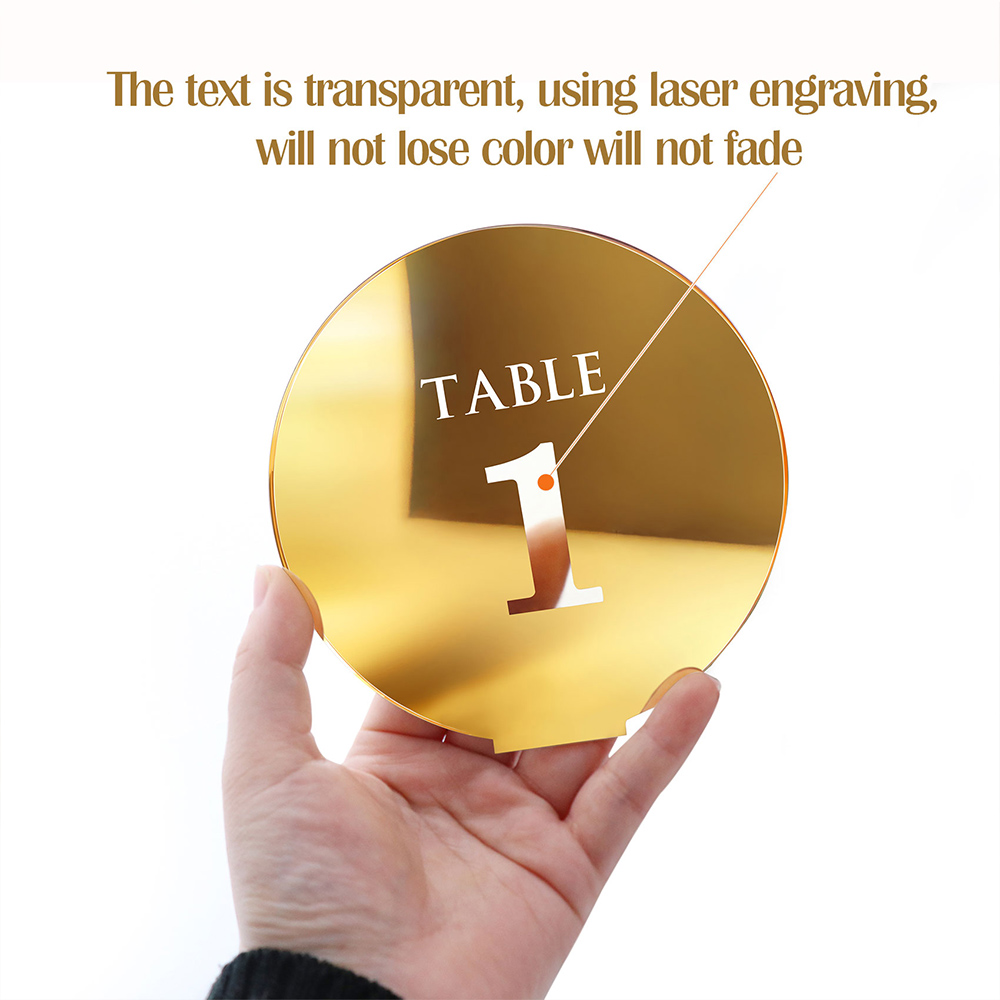 Panneau de numéro de table de  - Table Number Gold avis et prix