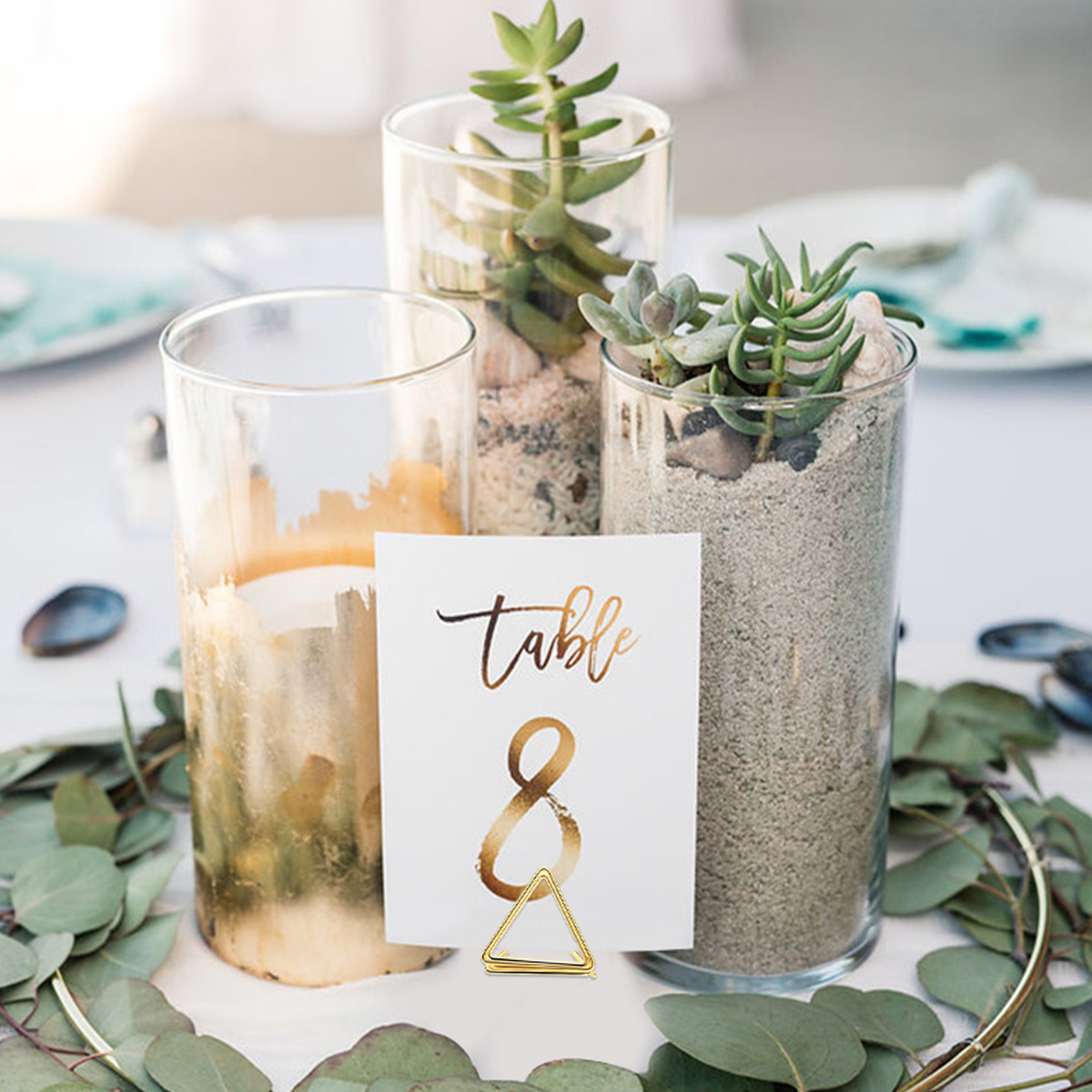Porte-cartes de table en forme - Table Number Gold avis et prix