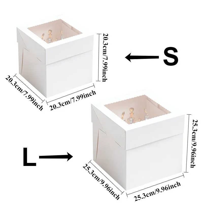 Boîtes à gâteaux jetables blan - Wedding Cake Supply avis et prix