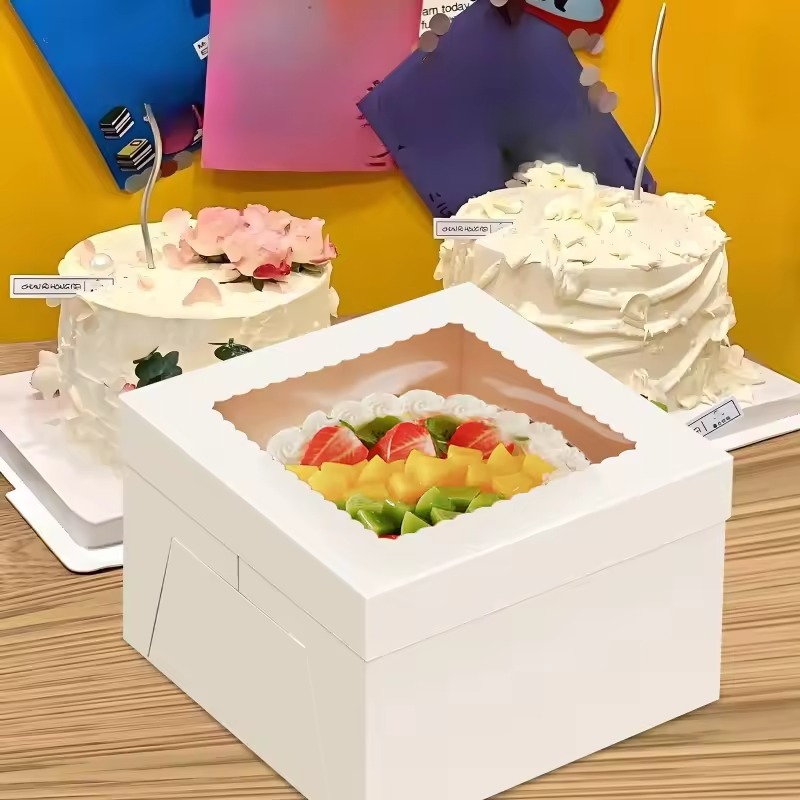 Boîtes à gâteaux jetables blan - Wedding Cake Supply avis et prix