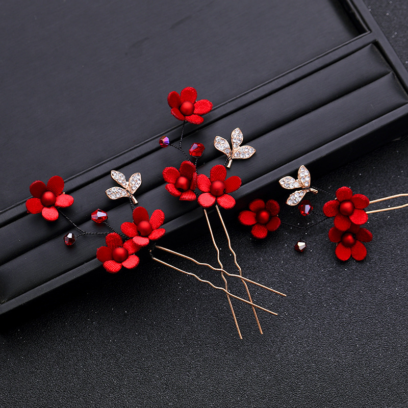 Bandeaux Vintage à fleurs roug - Wedding Supply Store avis et prix