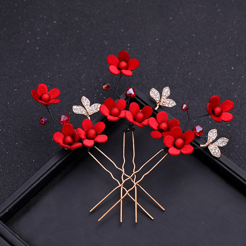 Bandeaux Vintage à fleurs roug - Wedding Supply Store avis et prix