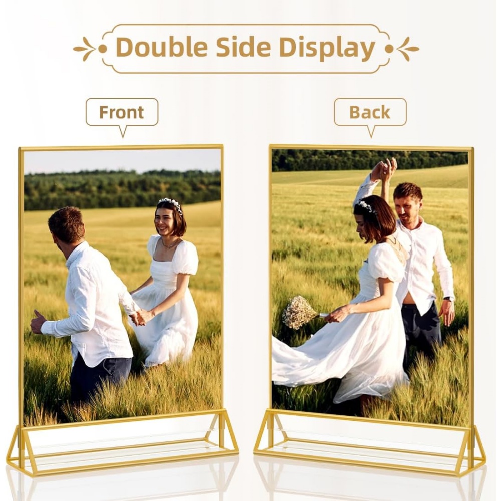 Lot de 6 supports de présentat - Table Number Gold avis et prix