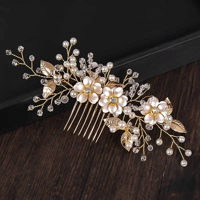 Peigne à cheveux en or fait à  - Wedding Supply Store avis et prix