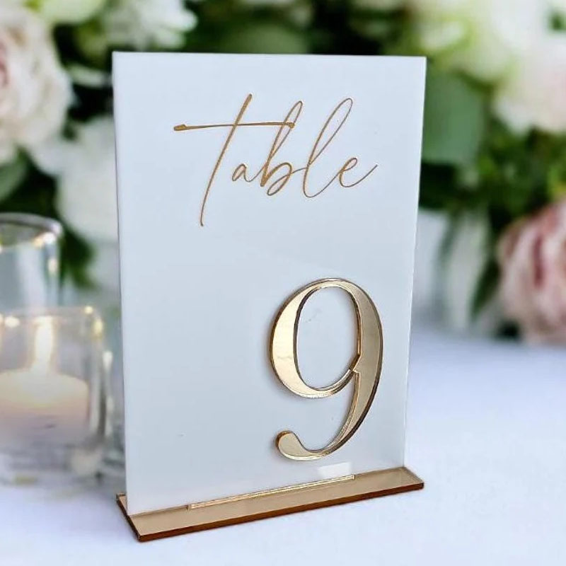 Numéros de table pour cérémoni - Table Number Gold avis et prix