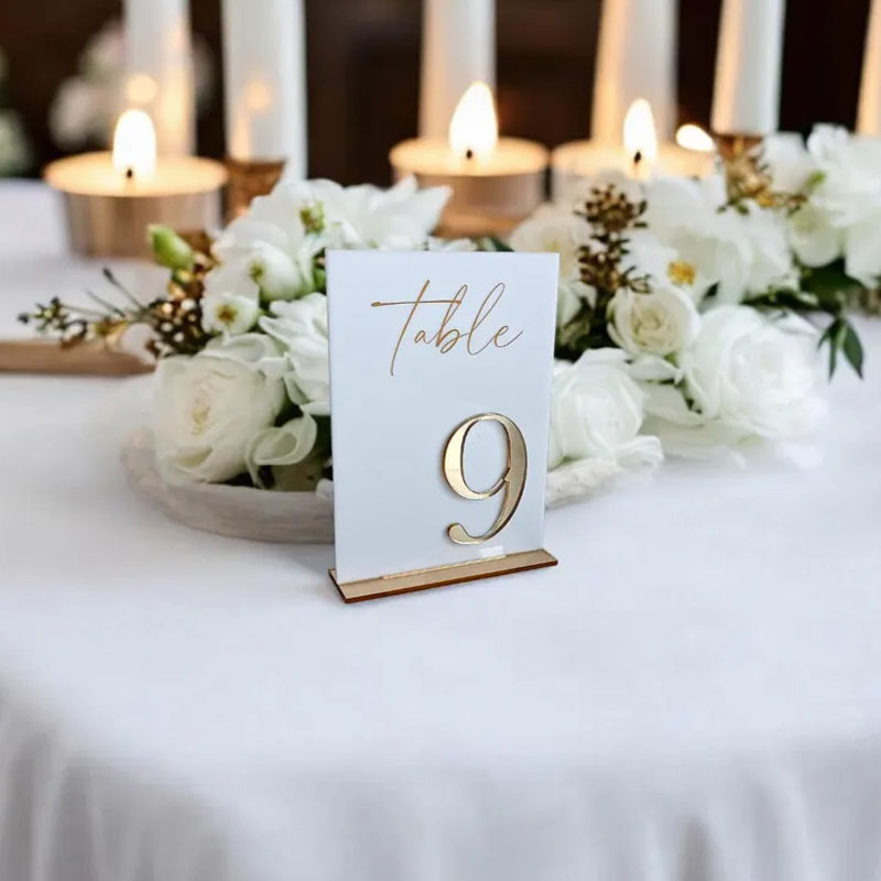 Numéros de table pour cérémoni - Table Number Gold avis et prix